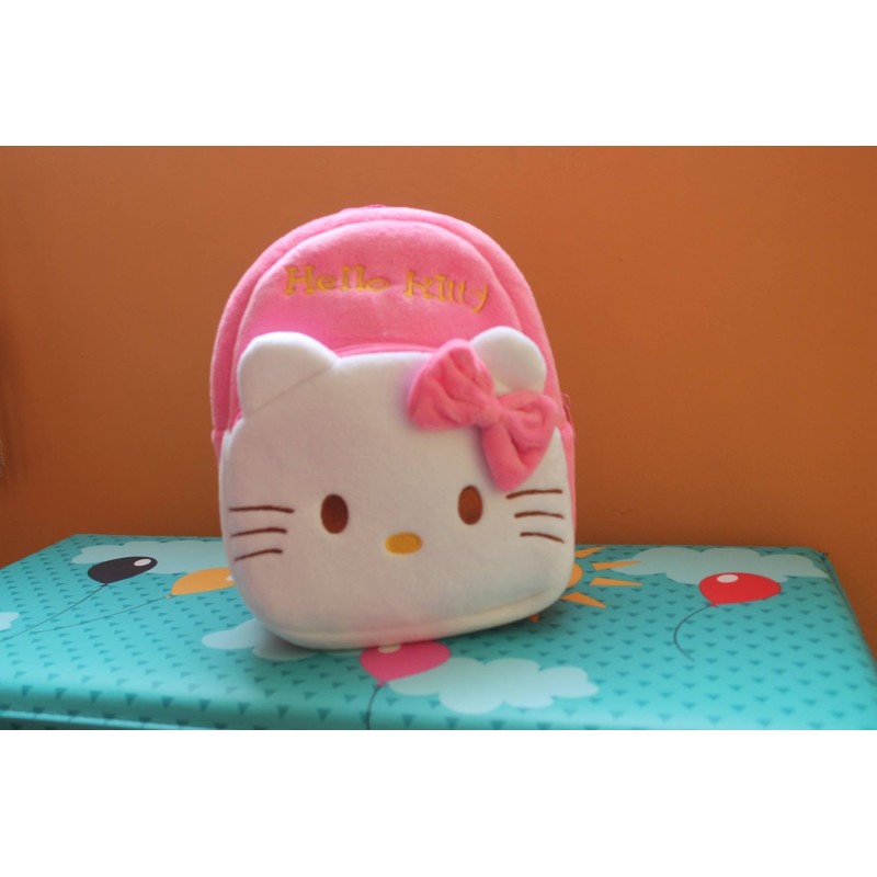 Mochila Kitty Rosado y Blanco Pequeña